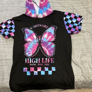 Mens fresh laundry tee shirt hoodie nwot